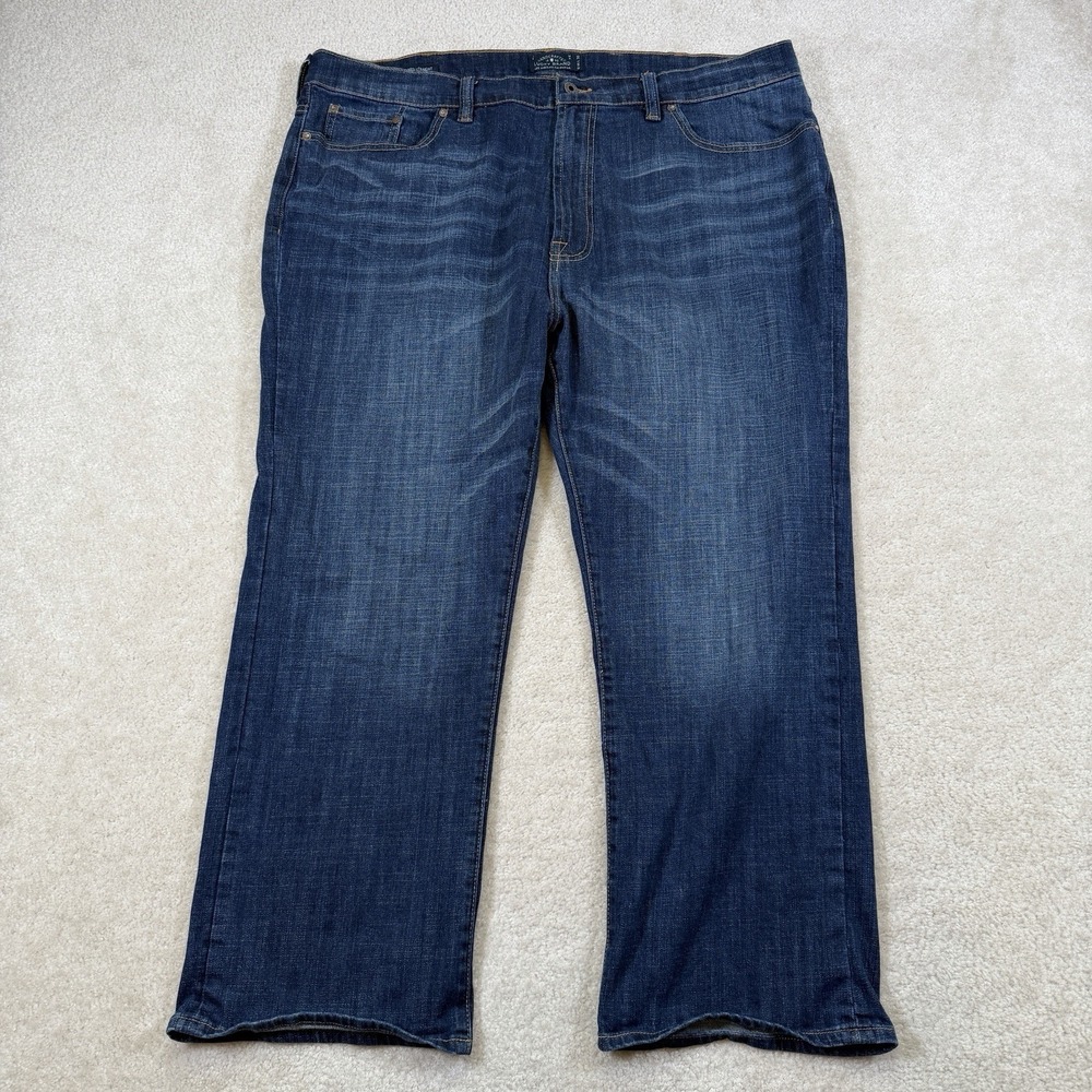 Lucky Brand 181 Relaxed Straight Jeans Mens 46x27 (46x30 Tagged) Blue Stretch